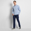 image:imageVan Heusen Mens NoIron Long Sleeve Button Down Shirt Comfortable Stretch FabricLight Blue  Slim Fit