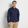 image:imageVan Heusen Mens NoIron Long Sleeve Button Down Shirt Comfortable Stretch FabricNavy  Slim Fit