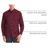 image:imageVan Heusen Mens NoIron Long Sleeve Button Down Shirt Comfortable Stretch FabricPort Red