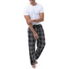 image:imageVan Heusen Mens Polyrayon Yarndye Woven Sleep Pajama PantBlack Plaid