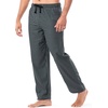 image:imageVan Heusen Mens Polyrayon Yarndye Woven Sleep Pajama PantCharcoal Heather