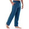 image:imageVan Heusen Mens Polyrayon Yarndye Woven Sleep Pajama PantNavy
