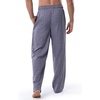 image:imageVan Heusen Mens Polyrayon Yarndye Woven Sleep Pajama PantNavyPink Check