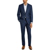 image:imageVan Heusen Mens Regular Fit Suit SeparatesBlueCharcoal Birdseye