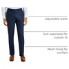 image:imageVan Heusen Mens Regular Fit Suit SeparatesBlueCharcoal Birdseye