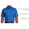 image:imageVan Heusen Mens Short Sleeve Dress Shirt Regular Fit Oxford SolidEnglish Blue