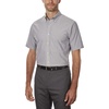 image:imageVan Heusen Mens Short Sleeve Dress Shirt Regular Fit Oxford SolidWhiteGreystoneEnglish Blue