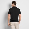 image:imageVan Heusen Mens Short Sleeve Temp Control Polo Sweater Shirt Regular Fit Button amp Snap Closure Cooling FabricBlack