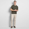image:imageVan Heusen Mens Short Sleeve Temp Control Polo Sweater Shirt Regular Fit Button amp Snap Closure Cooling FabricCargo Khaki