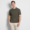 image:imageVan Heusen Mens Short Sleeve Temp Control Polo Sweater Shirt Regular Fit Button amp Snap Closure Cooling FabricCargo Khaki