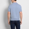 image:imageVan Heusen Mens Short Sleeve Temp Control Polo Sweater Shirt Regular Fit Button amp Snap Closure Cooling FabricGlacier Ice