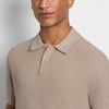 image:imageVan Heusen Mens Short Sleeve Temp Control Polo Sweater Shirt Regular Fit Button amp Snap Closure Cooling FabricLight Beige