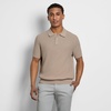 image:imageVan Heusen Mens Short Sleeve Temp Control Polo Sweater Shirt Regular Fit Button amp Snap Closure Cooling FabricLight Beige