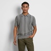 image:imageVan Heusen Mens Short Sleeve Temp Control Polo Sweater Shirt Regular Fit Button amp Snap Closure Cooling FabricMonument Heather