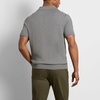 image:imageVan Heusen Mens Short Sleeve Temp Control Polo Sweater Shirt Regular Fit Button amp Snap Closure Cooling FabricMonument Heather