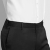 image:imageVan Heusen Mens Slim Fit Flex Flat Front PantBlack  Temp Control