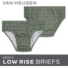 image:imageVan Heusen Mens Underwear Briefs  5 Pack Stretch Athletic Low Rise PouchBlackGreen HeatherGreyGreen Bay PrintCharcoal