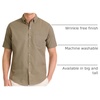 image:imageVan Heusen Mens Wrinkle Free Short Sleeve Button Down Check ShirtAluminum