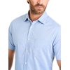 image:imageVan Heusen Mens Wrinkle Free Short Sleeve Button Down Check ShirtBel Air Blue