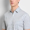 image:imageVan Heusen Mens Wrinkle Free Short Sleeve Button Down Check ShirtBrilliant White