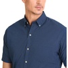 image:imageVan Heusen Mens Wrinkle Free Short Sleeve Button Down Check ShirtCarbon Blue