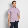 image:imageVan Heusen Mens Wrinkle Free Short Sleeve Button Down Check ShirtLavendula  Solid