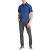 image:imageVan Heusen Mens Wrinkle Free Short Sleeve Button Down Check ShirtNavy Iris  Solid