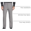 image:imageVan Heusen Mens Wrinkle Free Stretch Flat Front Dress PantSilver Grey