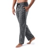 image:imageVan Heusen mens Silky Fleece Sleep Pajama PantCharcoal Plaid