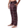 image:imageVan Heusen mens Silky Fleece Sleep Pajama PantDark Red Plaid