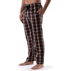 image:imageVan Heusen mens Silky Fleece Sleep Pajama PantDark RedOff White