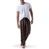 image:imageVan Heusen mens Silky Fleece Sleep Pajama PantDark RedOff White