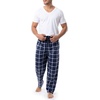 image:imageVan Heusen mens Silky Fleece Sleep Pajama PantNavy Plaid