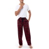 image:imageVan Heusen mens Silky Fleece Sleep Pajama PantRed Plaid