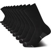 image:imageVan Heusen Mens 10 Pack Cushioned Athletic Performance Crew Running SocksCoal Black