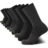 image:imageVan Heusen Mens 10 Pack Cushioned Athletic Performance Crew Running SocksGrey HeatherBlack