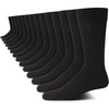 image:imageVan Heusen Mens 14 Pack Soft Stretch Moisture Wicking Dress Crew SocksAll Black