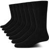 image:imageVan Heusen Mens 7 Pack Dress Casual Crew Socks Stretch MoistureWickingBlack