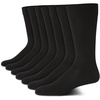 image:imageVan Heusen Mens 7 Pack Dress Casual Crew Socks Stretch MoistureWickingPure Black