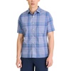image:imageVan Heusen Mens Essential Woven Short Sleeve Button UpGrey Blue