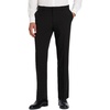 image:imageVan Heusen Mens Flex Flat Front Straight Fit PantBlack  Soft Lux