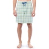 image:imageVan Heusen Mens Jersey Knit Sleep ShortsLight Green Plaid