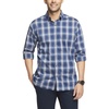 image:imageVan Heusen Mens NoIron Long Sleeve Button Down Shirt Comfortable Stretch FabricBlack Iris Plaid