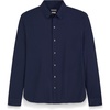 image:imageVan Heusen Mens NoIron Long Sleeve Button Down Shirt Comfortable Stretch FabricNavy  Slim Fit