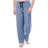 image:imageVan Heusen Mens Polyrayon Yarndye Woven Sleep Pajama PantBlue Stripe