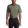 image:imageVan Heusen Mens Short Sleeve Dress Shirt Regular Fit Oxford SolidDark Green