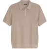image:imageVan Heusen Mens Short Sleeve Temp Control Polo Sweater Shirt Regular Fit Button amp Snap Closure Cooling FabricLight Beige