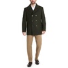 image:imageVan Heusen Mens Van Heusen Mens Tatton Classic Double Breasted PeacoatOlive