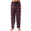 image:imageVan Heusen mens Silky Fleece Sleep Pajama PantDark Red Plaid