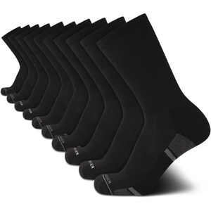 image:imageVan Heusen Mens 10 Pack Cushioned Athletic Performance Crew Running SocksCoal Black
